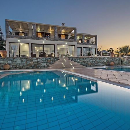 Sea Views At Villa Anemomylos With Heated Pool, Ping Pong And Tennis アギア・ペラギア エクステリア 写真