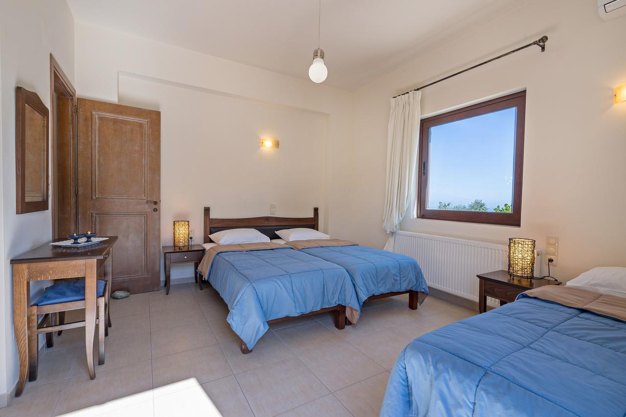 Sea Views At Villa Anemomylos With Heated Pool, Ping Pong And Tennis アギア・ペラギア エクステリア 写真